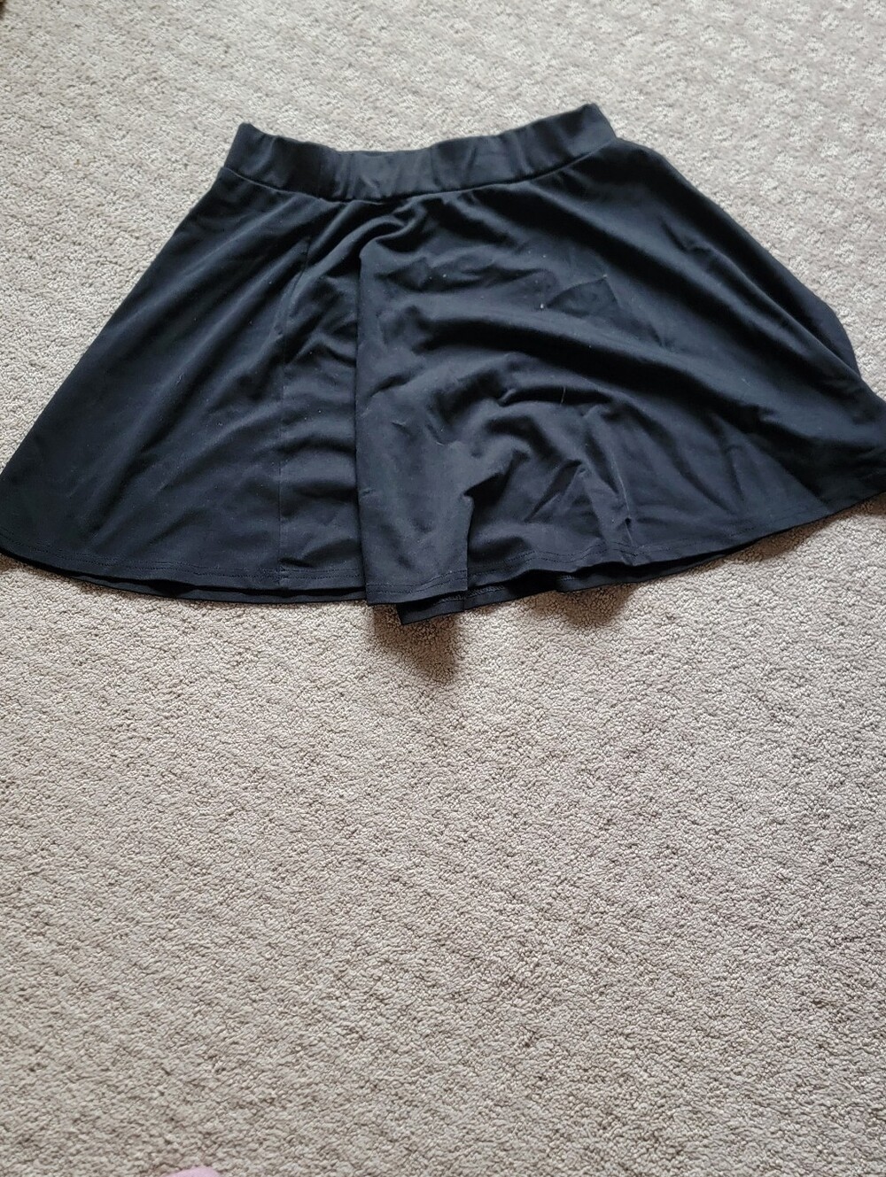 Black Flared Women's Skirt - Casual Everyday Style